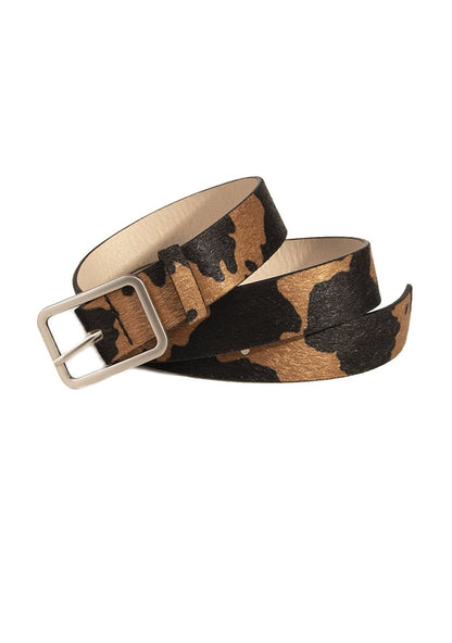 Cow Pattern PU Buckle Belt - cherrykittenCow Pattern PU Buckle Belt