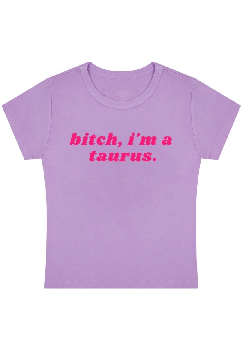 Curvy Bxtch I'm A Custom Zodiac Baby Tee - cherrykittenCurvy Bxtch I'm A Custom Zodiac Baby Tee