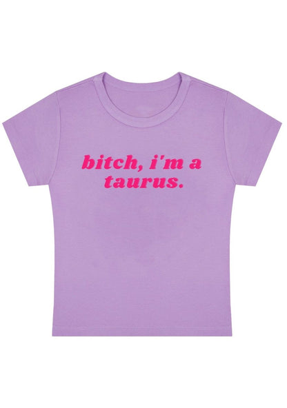 Curvy Bxtch I'm A Custom Zodiac Baby Tee - cherrykittenCurvy Bxtch I'm A Custom Zodiac Baby Tee