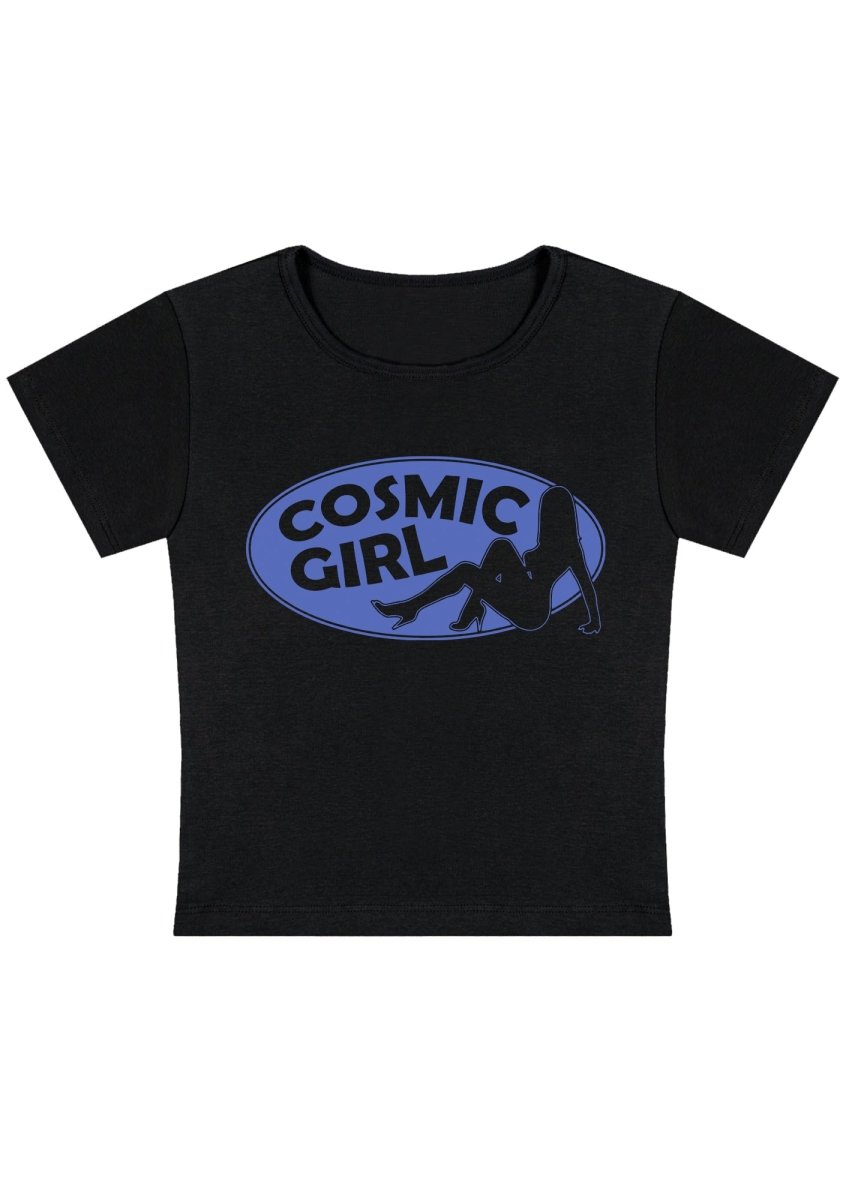 Curvy Cosmic Girl Baby Tee - cherrykittenCurvy Cosmic Girl Baby Tee