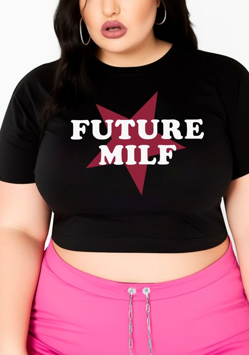 Curvy Future Mxxf Baby Tee - cherrykittenCurvy Future Mxxf Baby Tee