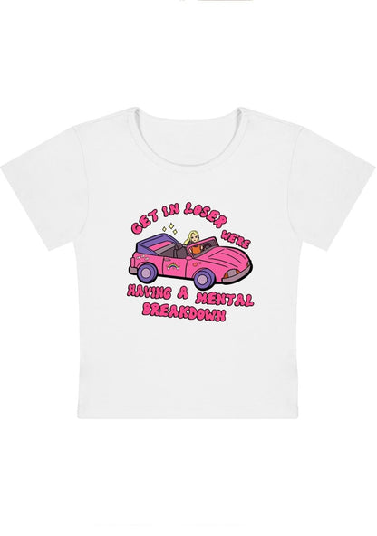 Curvy Get In The Car Baby Tee - cherrykittenCurvy Get In The Car Baby Tee