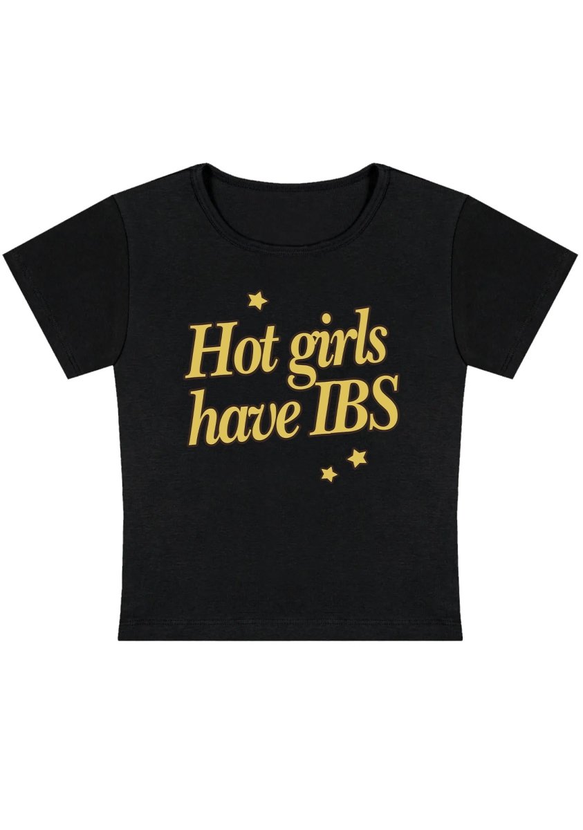 Curvy Hot Girls Have IBS Baby Tee - cherrykittenCurvy Hot Girls Have IBS Baby Tee