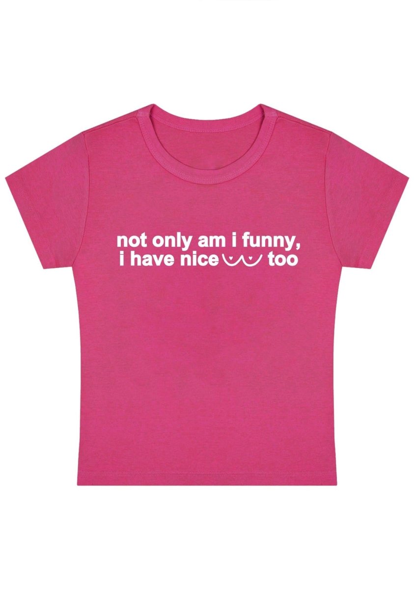 Curvy I Have Nice Dots Too Baby Tee - cherrykittenCurvy I Have Nice Dots Too Baby Tee