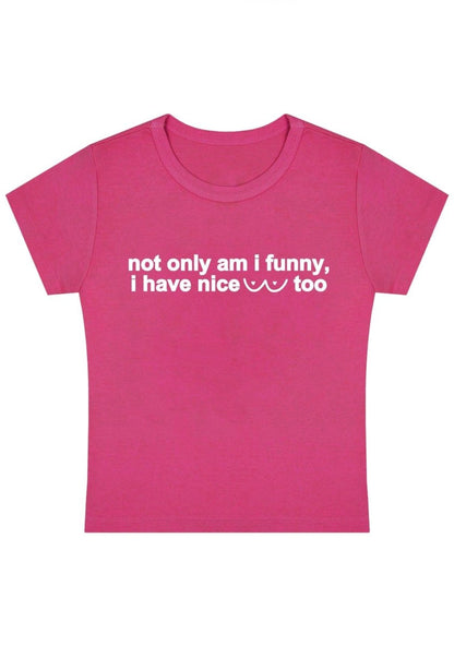 Curvy I Have Nice Dots Too Baby Tee - cherrykittenCurvy I Have Nice Dots Too Baby Tee