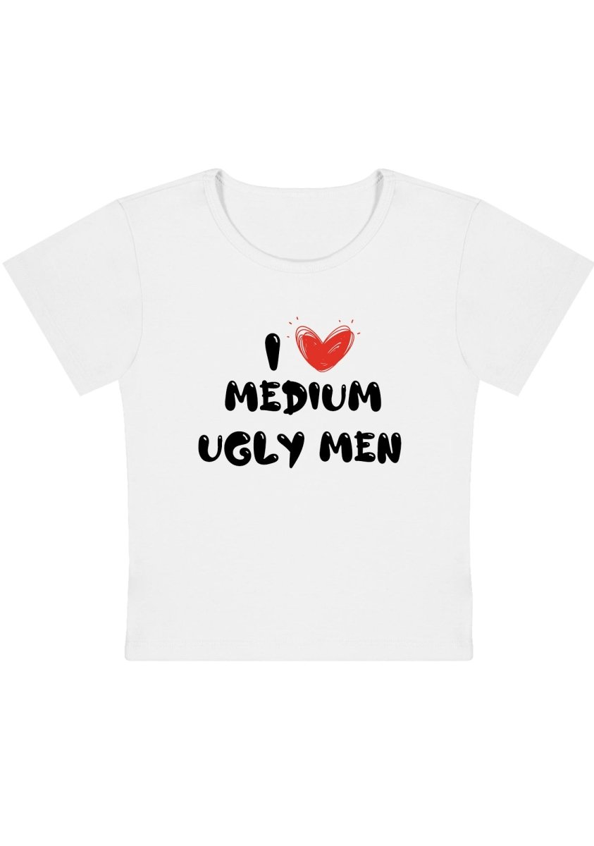 Curvy I Love Medium Baby Tee - cherrykittenCurvy I Love Medium Baby Tee