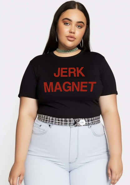 Curvy The Magnet Baby Tee - cherrykittenCurvy The Magnet Baby Tee