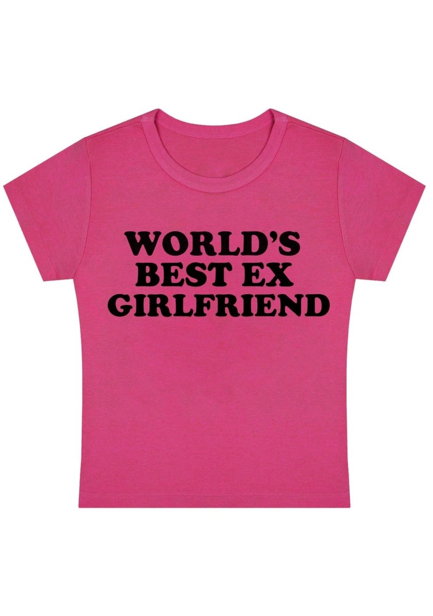 Curvy World's Best Ex Girlfriend Baby Tee - cherrykittenCurvy World's Best Ex Girlfriend Baby Tee