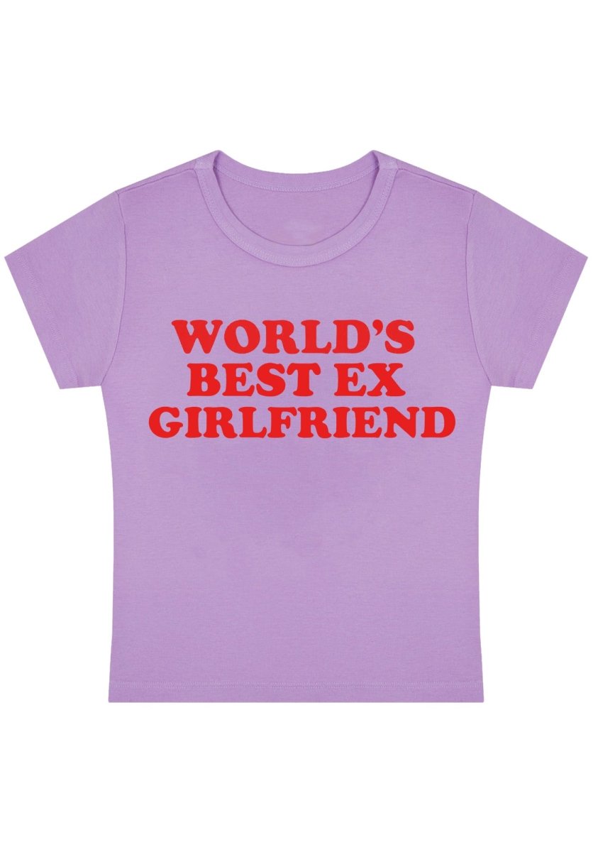 Curvy World's Best Ex Girlfriend Baby Tee - cherrykittenCurvy World's Best Ex Girlfriend Baby Tee