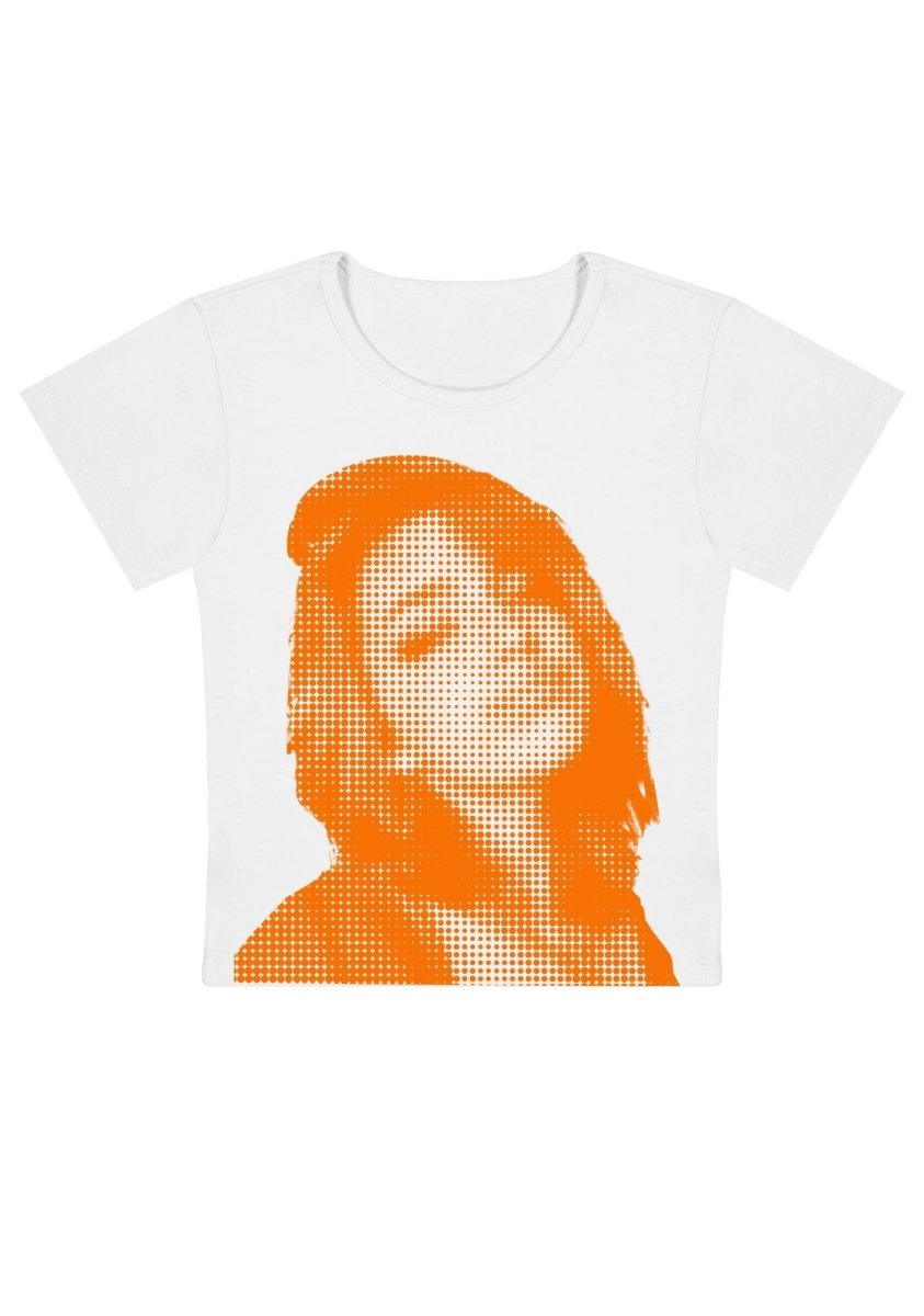 Custom Pixel Portrait Y2k Baby Tee - cherrykittenCustom Pixel Portrait Y2k Baby Tee
