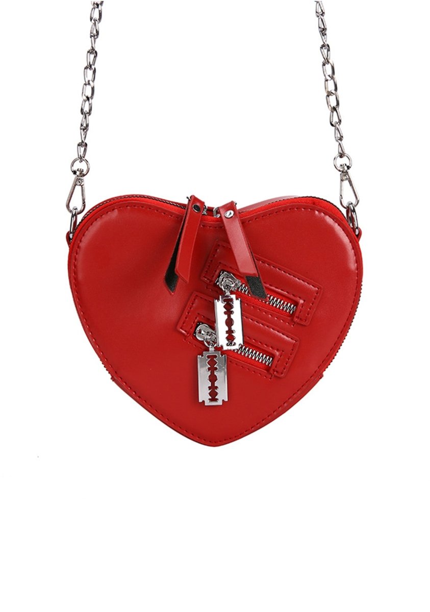Decorative Blade Heart Sling Bag - cherrykittenDecorative Blade Heart Sling Bag