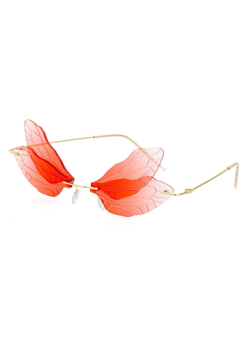 Dragonfly Wings Double Lens Sunglasses - cherrykittenDragonfly Wings Double Lens Sunglasses