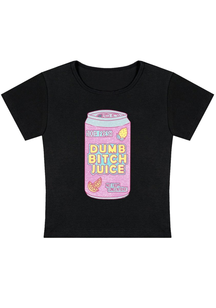 Dumb Bxxch Juice Y2k Baby Tee - cherrykittenDumb Bxxch Juice Y2k Baby Tee