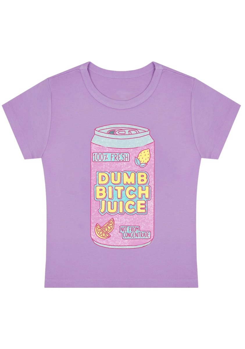 Dumb Bxxch Juice Y2k Baby Tee - cherrykittenDumb Bxxch Juice Y2k Baby Tee