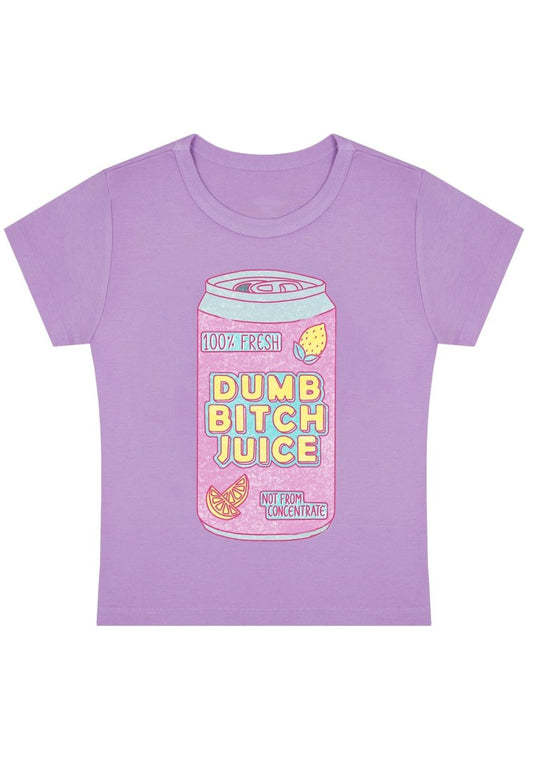 Dumb Bxxch Juice Y2k Baby Tee - cherrykittenDumb Bxxch Juice Y2k Baby Tee