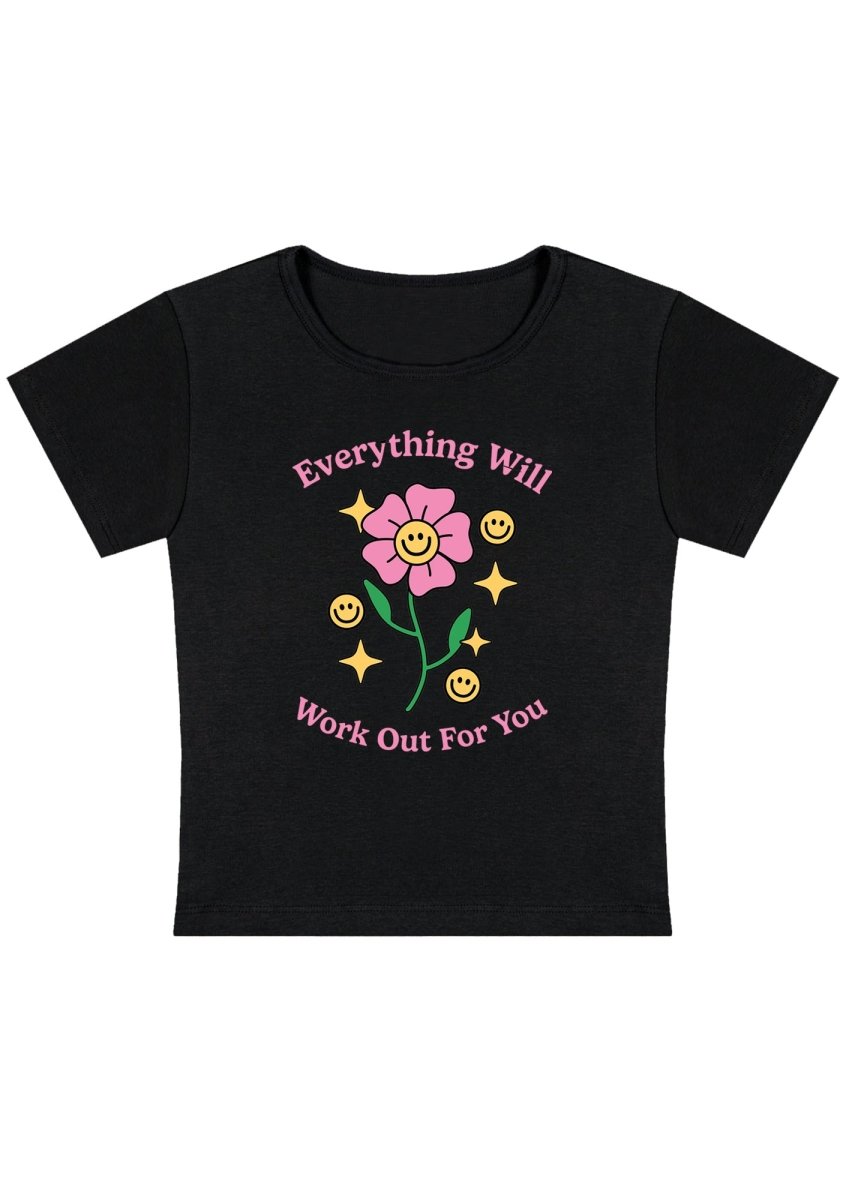 Everything Will Work Out For You Y2K Baby Tee - cherrykittenEverything Will Work Out For You Y2K Baby Tee