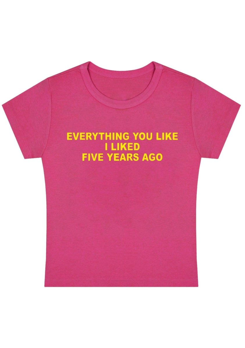Everything You Like Y2K Baby Tee - cherrykittenEverything You Like Y2K Baby Tee