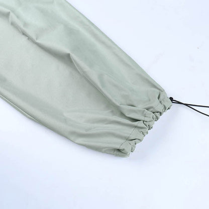 Foot Drawstring Cargo Pants - cherrykittenFoot Drawstring Cargo Pants