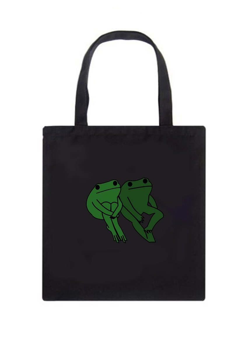 Frog Pepe Canvas Tote Bag - cherrykittenFrog Pepe Canvas Tote Bag