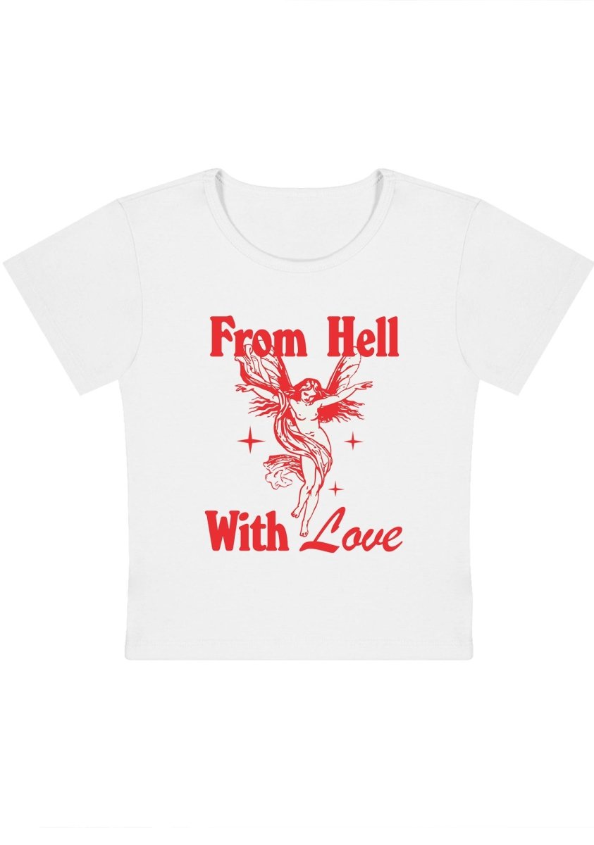 From Hall With Love Y2k Baby Tee