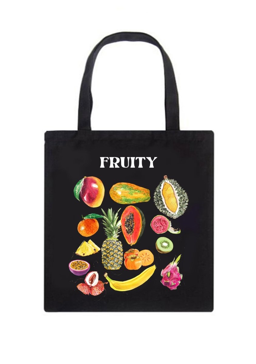 Fruity Canvas Tote Bag - cherrykittenFruity Canvas Tote Bag