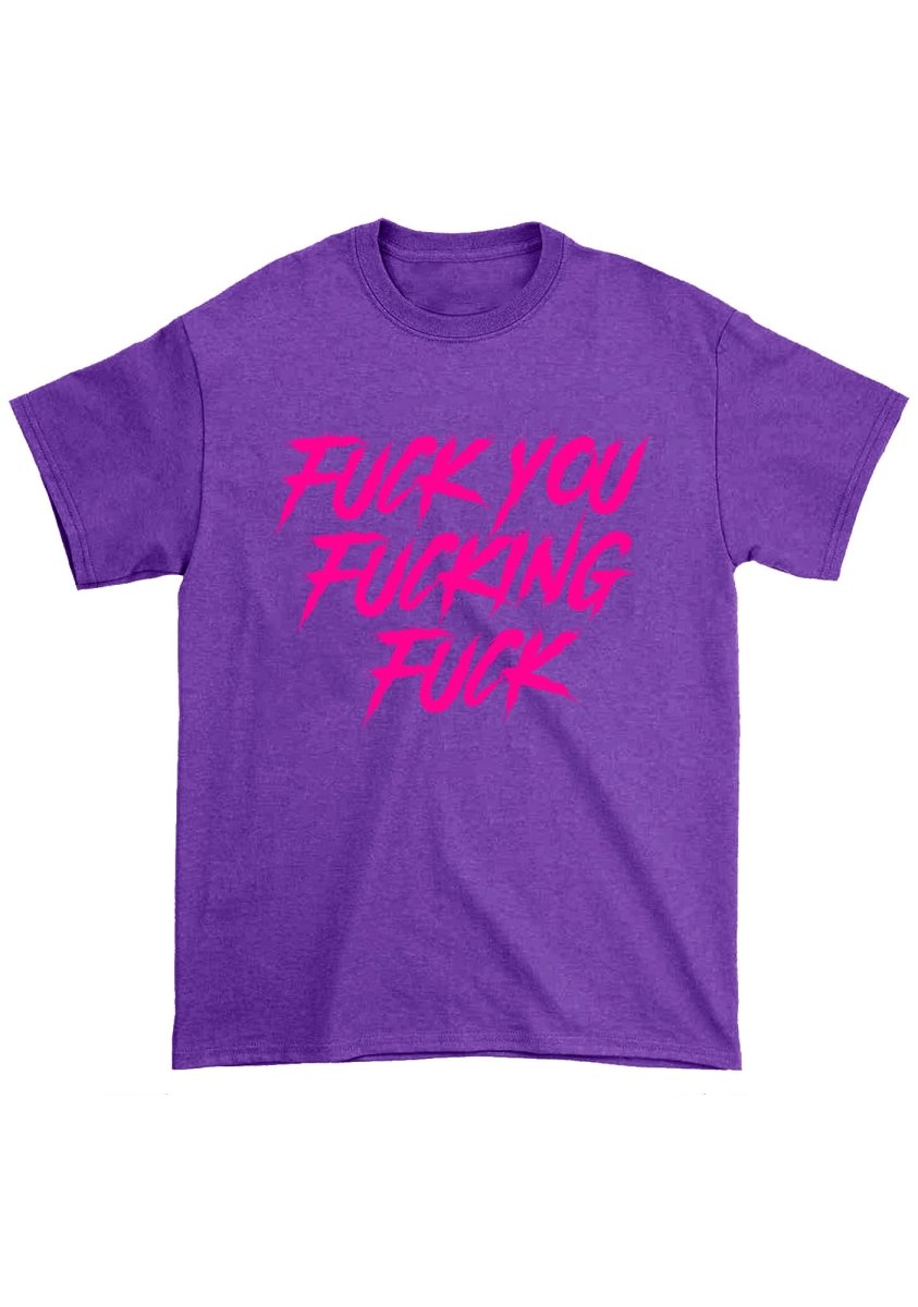 Fxxk U Fxxking Fxxk Chunky Shirt - cherrykittenFxxk U Fxxking Fxxk Chunky Shirt
