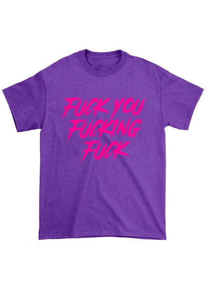 Fxxk U Fxxking Fxxk Chunky Shirt - cherrykittenFxxk U Fxxking Fxxk Chunky Shirt