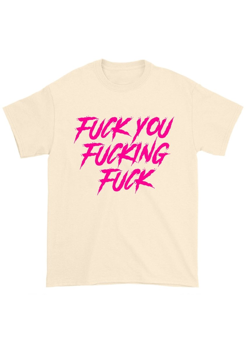 Fxxk U Fxxking Fxxk Chunky Shirt - cherrykittenFxxk U Fxxking Fxxk Chunky Shirt