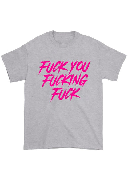 Fxxk U Fxxking Fxxk Chunky Shirt - cherrykittenFxxk U Fxxking Fxxk Chunky Shirt