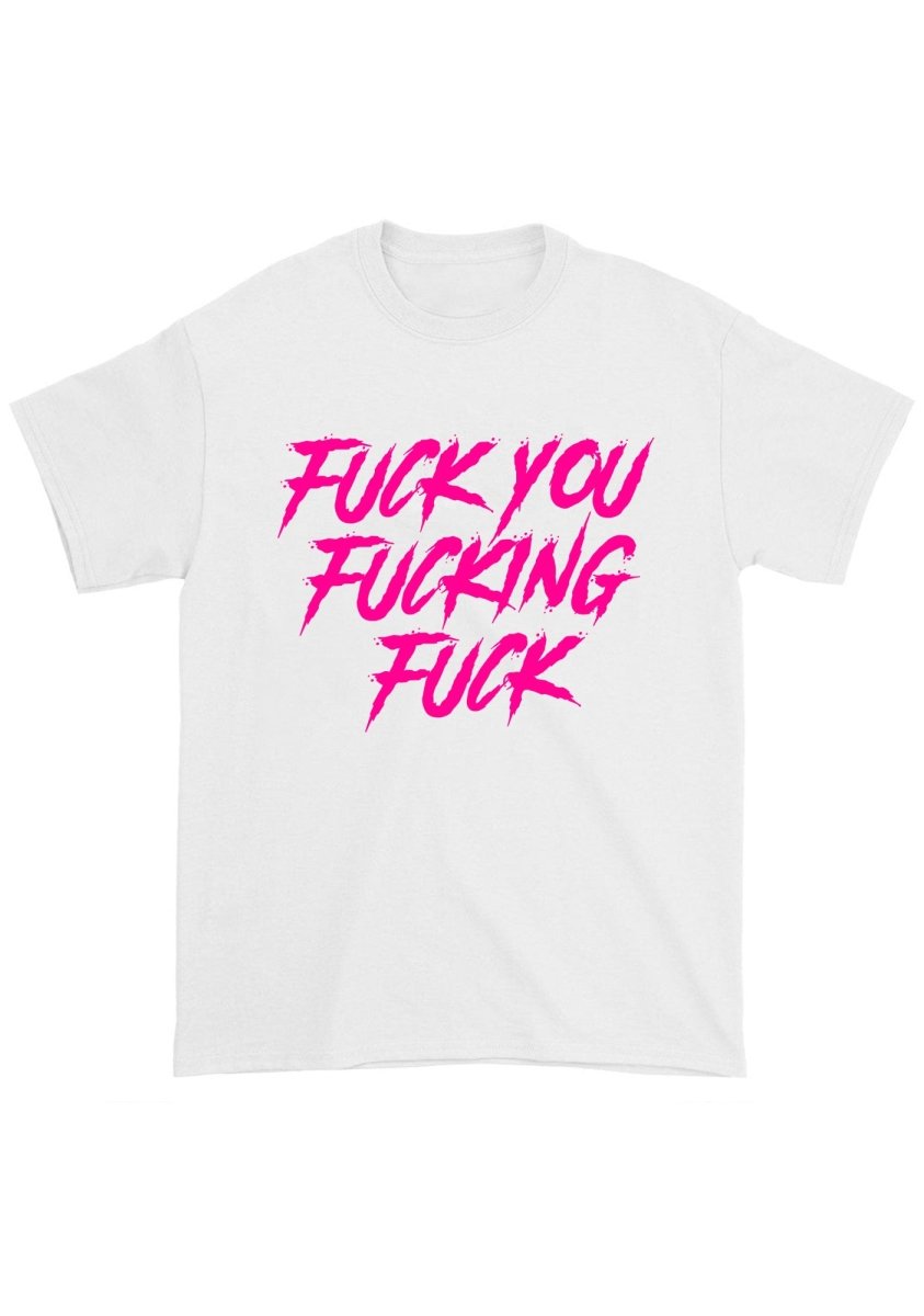 Fxxk U Fxxking Fxxk Chunky Shirt - cherrykittenFxxk U Fxxking Fxxk Chunky Shirt