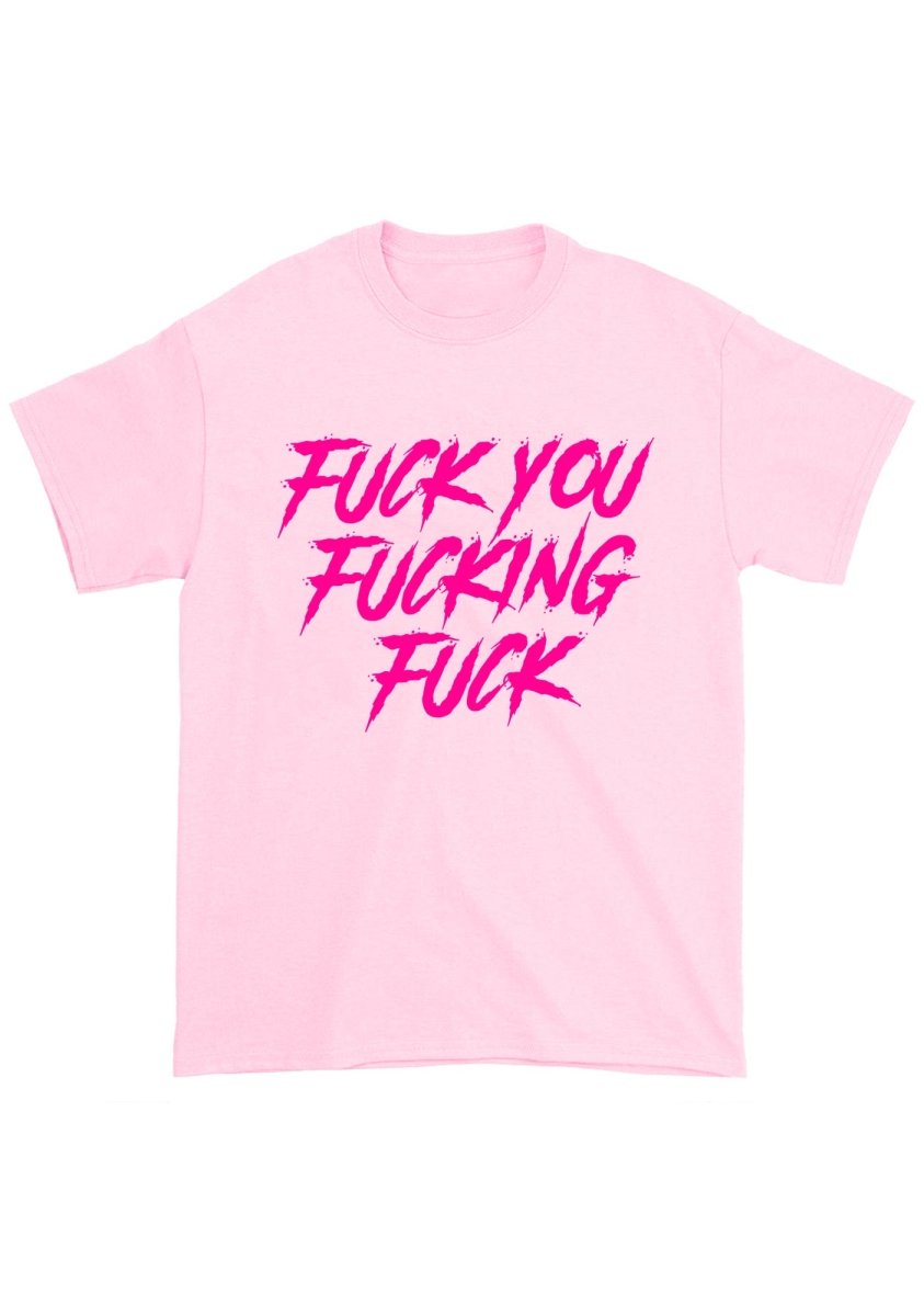 Fxxk U Fxxking Fxxk Chunky Shirt - cherrykittenFxxk U Fxxking Fxxk Chunky Shirt