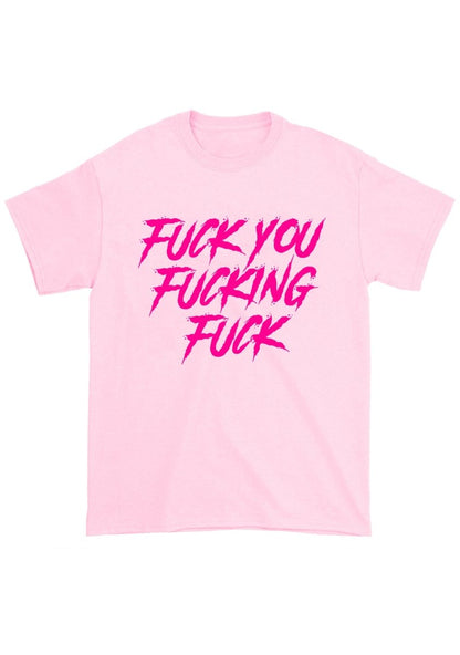 Fxxk U Fxxking Fxxk Chunky Shirt - cherrykittenFxxk U Fxxking Fxxk Chunky Shirt