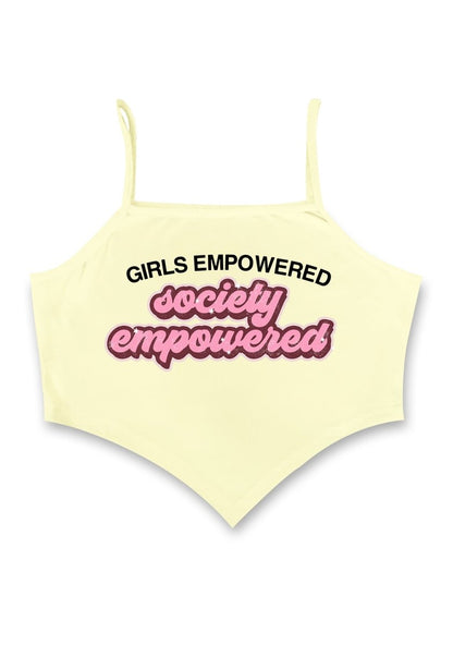 Girls Empowered Society Empowered Bandana Crop Tank - cherrykittenGirls Empowered Society Empowered Bandana Crop Tank