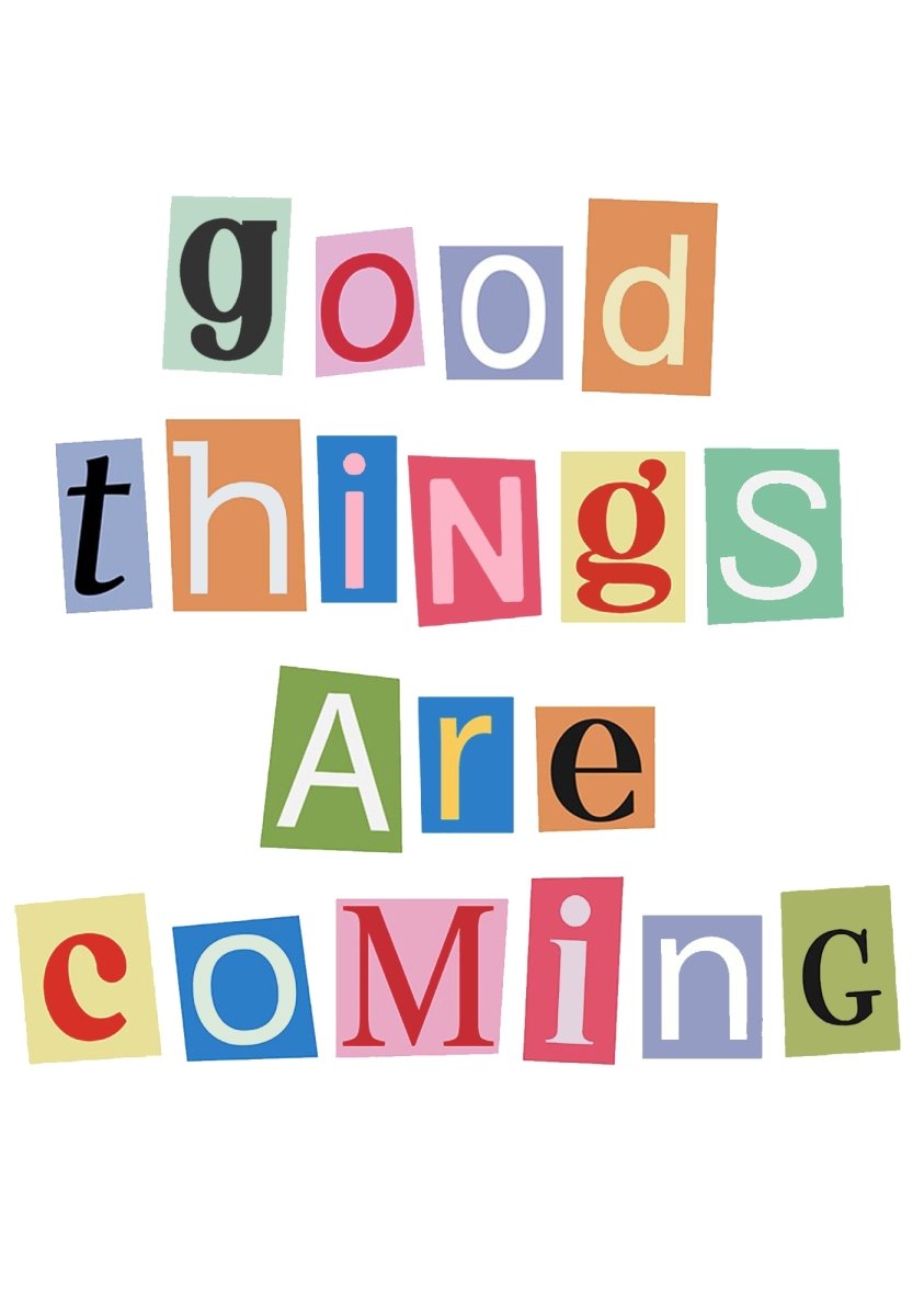 GOOD THINGS ARE COMING Canvas Tote Bag - cherrykittenGOOD THINGS ARE COMING Canvas Tote Bag