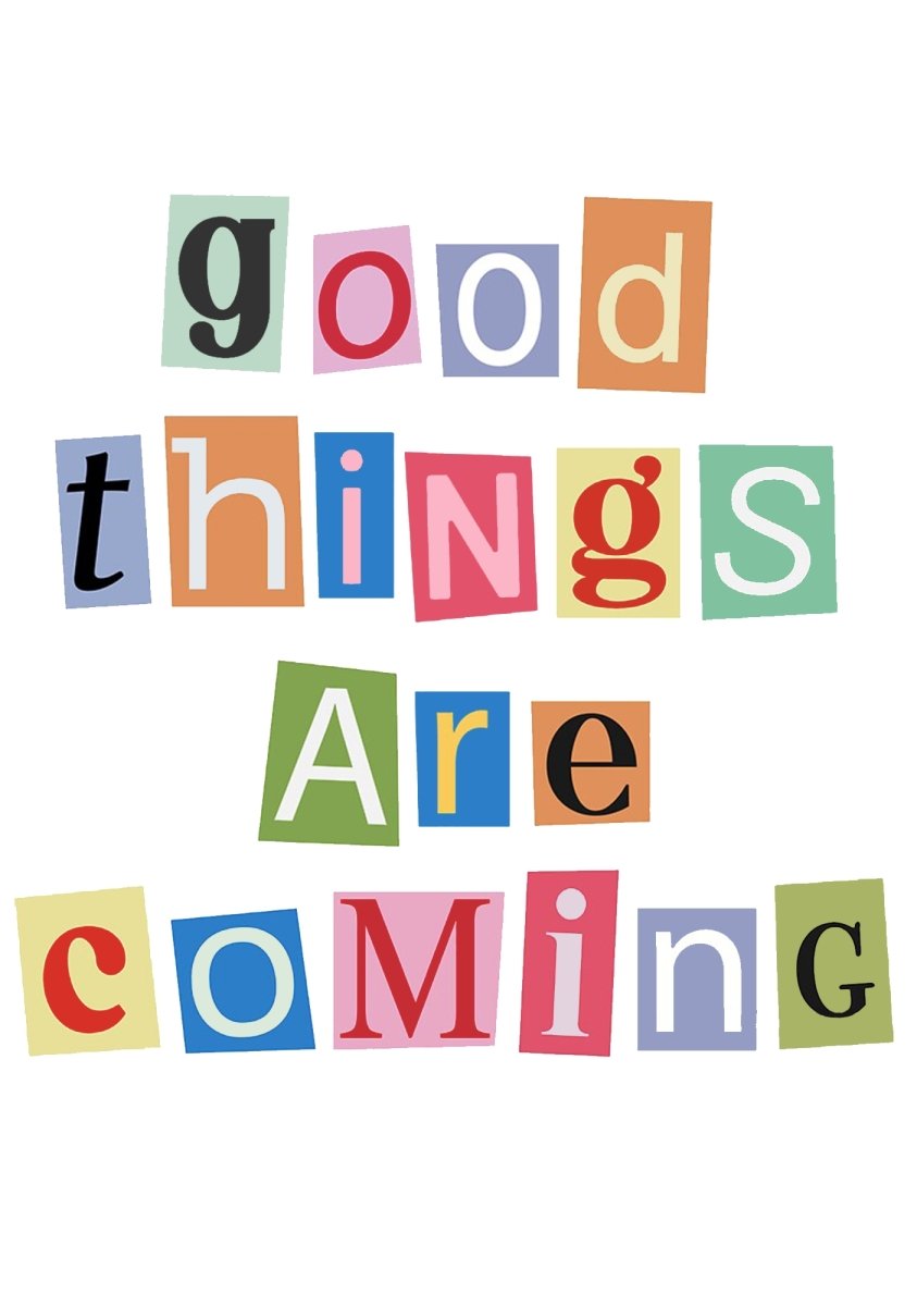 GOOD THINGS ARE COMING Canvas Tote Bag - cherrykittenGOOD THINGS ARE COMING Canvas Tote Bag