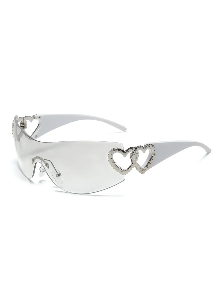 Gradient Heart Retro Sunglasses - cherrykittenGradient Heart Retro Sunglasses