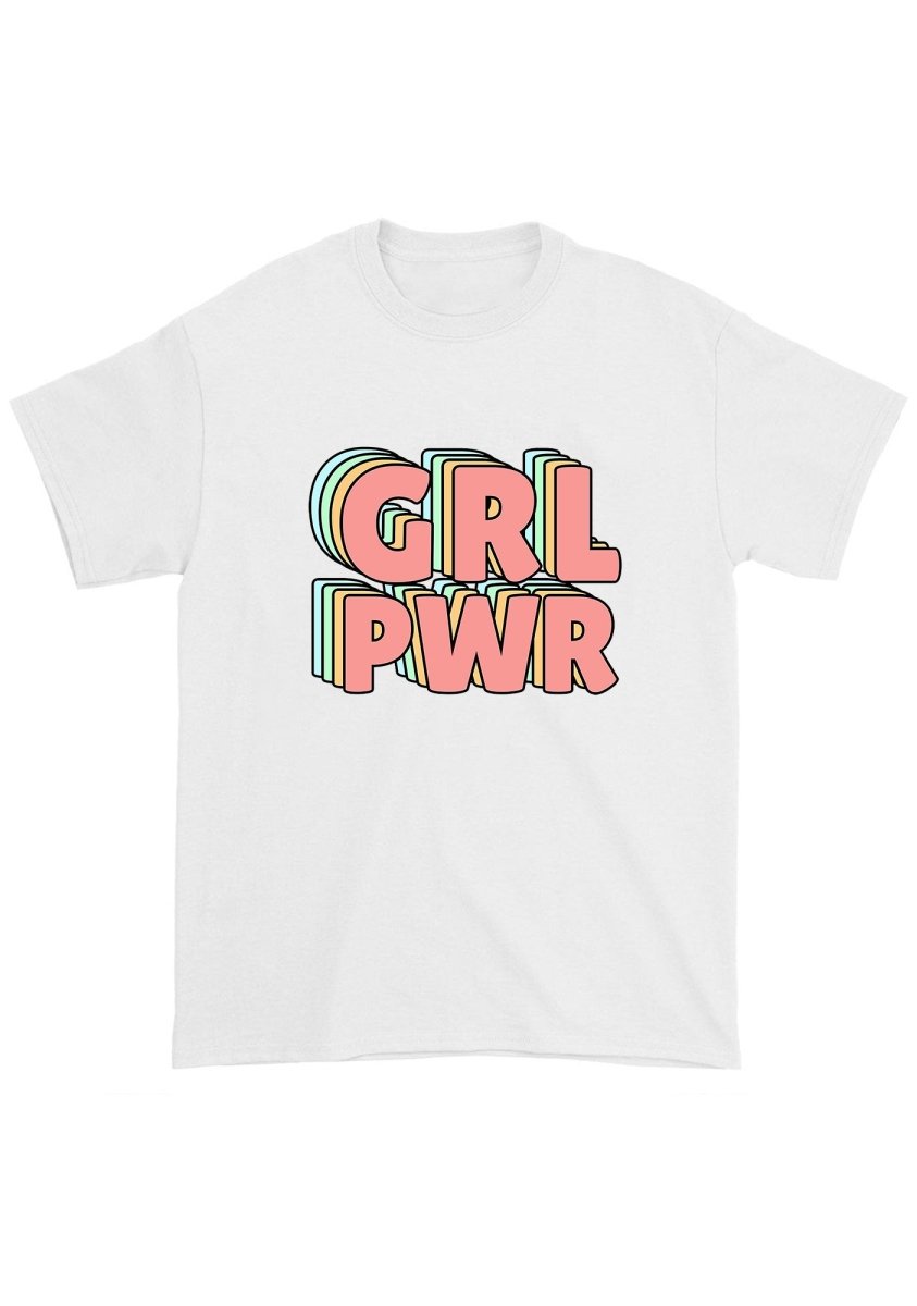 GRL PWR Chunky Shirt - cherrykittenGRL PWR Chunky Shirt