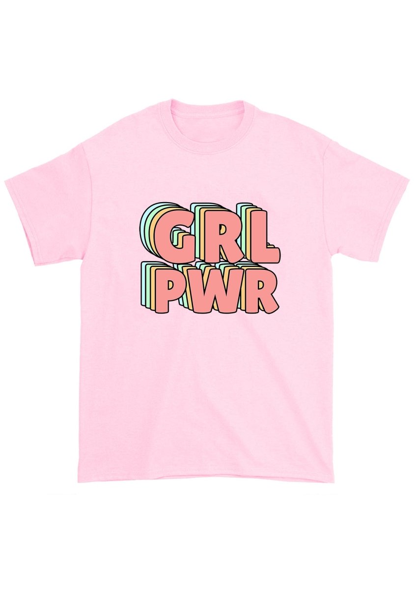 GRL PWR Chunky Shirt - cherrykittenGRL PWR Chunky Shirt