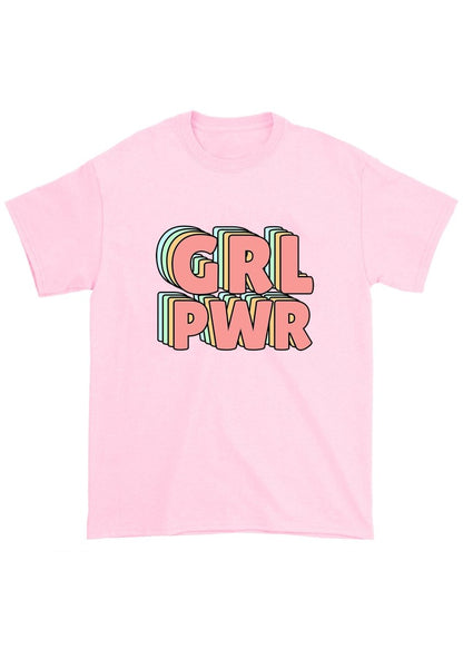 GRL PWR Chunky Shirt - cherrykittenGRL PWR Chunky Shirt
