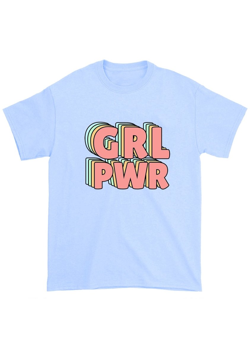 GRL PWR Chunky Shirt - cherrykittenGRL PWR Chunky Shirt