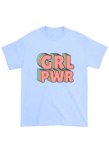 GRL PWR Chunky Shirt - cherrykittenGRL PWR Chunky Shirt