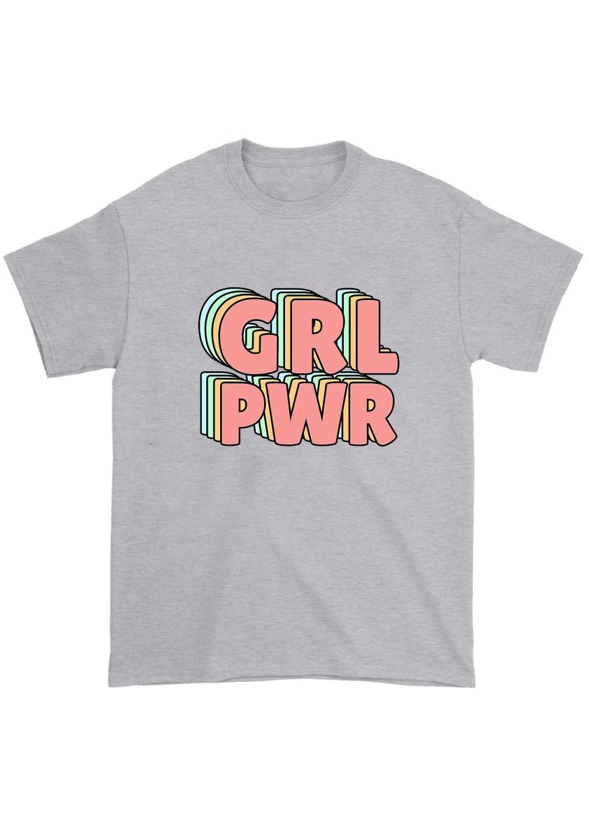 GRL PWR Chunky Shirt - cherrykittenGRL PWR Chunky Shirt