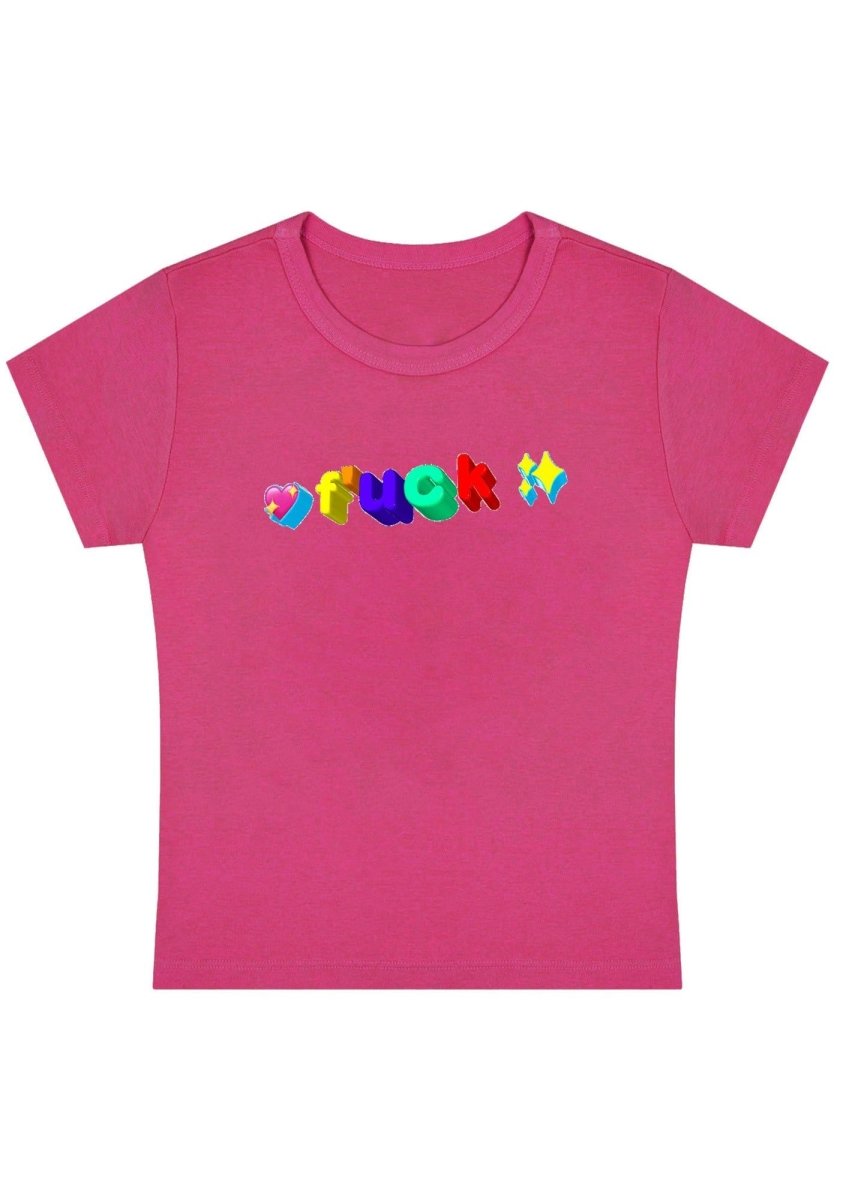 Heart F'xxk Y2K Baby Tee - cherrykittenHeart F'xxk Y2K Baby Tee