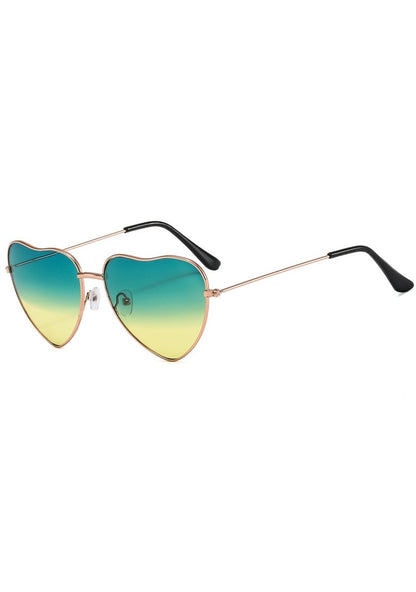 Heart Ocean Gradient Ramp Sunglasses - cherrykittenHeart Ocean Gradient Ramp Sunglasses