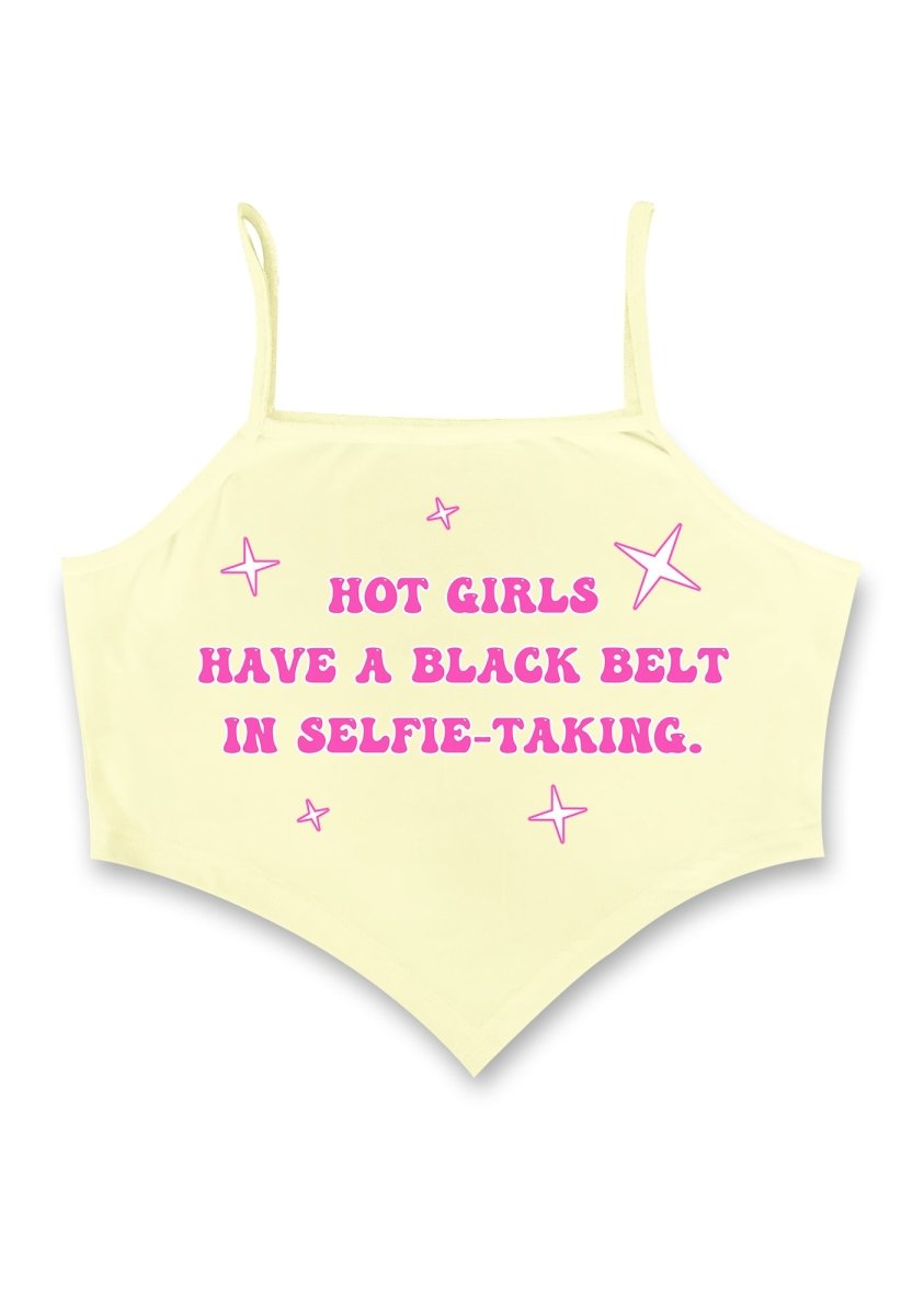 Hot Girls Have A Black Belt Bandana Crop Tank - cherrykittenHot Girls Have A Black Belt Bandana Crop Tank