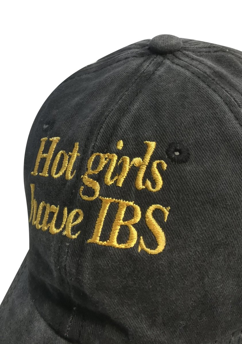 Hot Girls Have IBS Embroidered Baseball Cap - cherrykittenHot Girls Have IBS Embroidered Baseball Cap