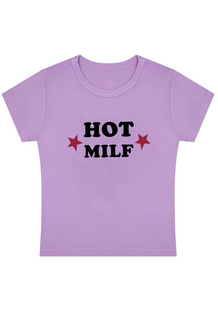 Hot Red Double Pentagram Y2k Baby Tee - cherrykittenHot Red Double Pentagram Y2k Baby Tee