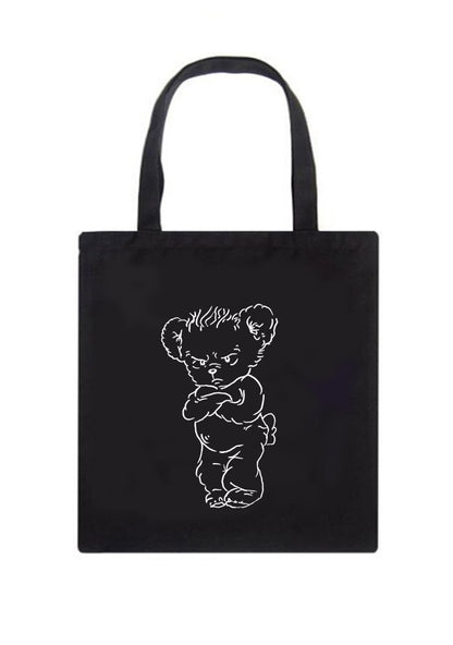 HS Bear Canvas Tote Bag - cherrykittenHS Bear Canvas Tote Bag