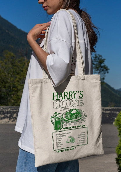 HS House Diner Canvas Tote Bag - cherrykittenHS House Diner Canvas Tote Bag