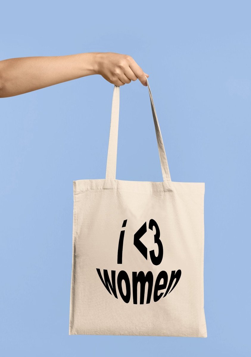 I <3 WOMEN Canvas Tote Bag - cherrykittenI <3 WOMEN Canvas Tote Bag